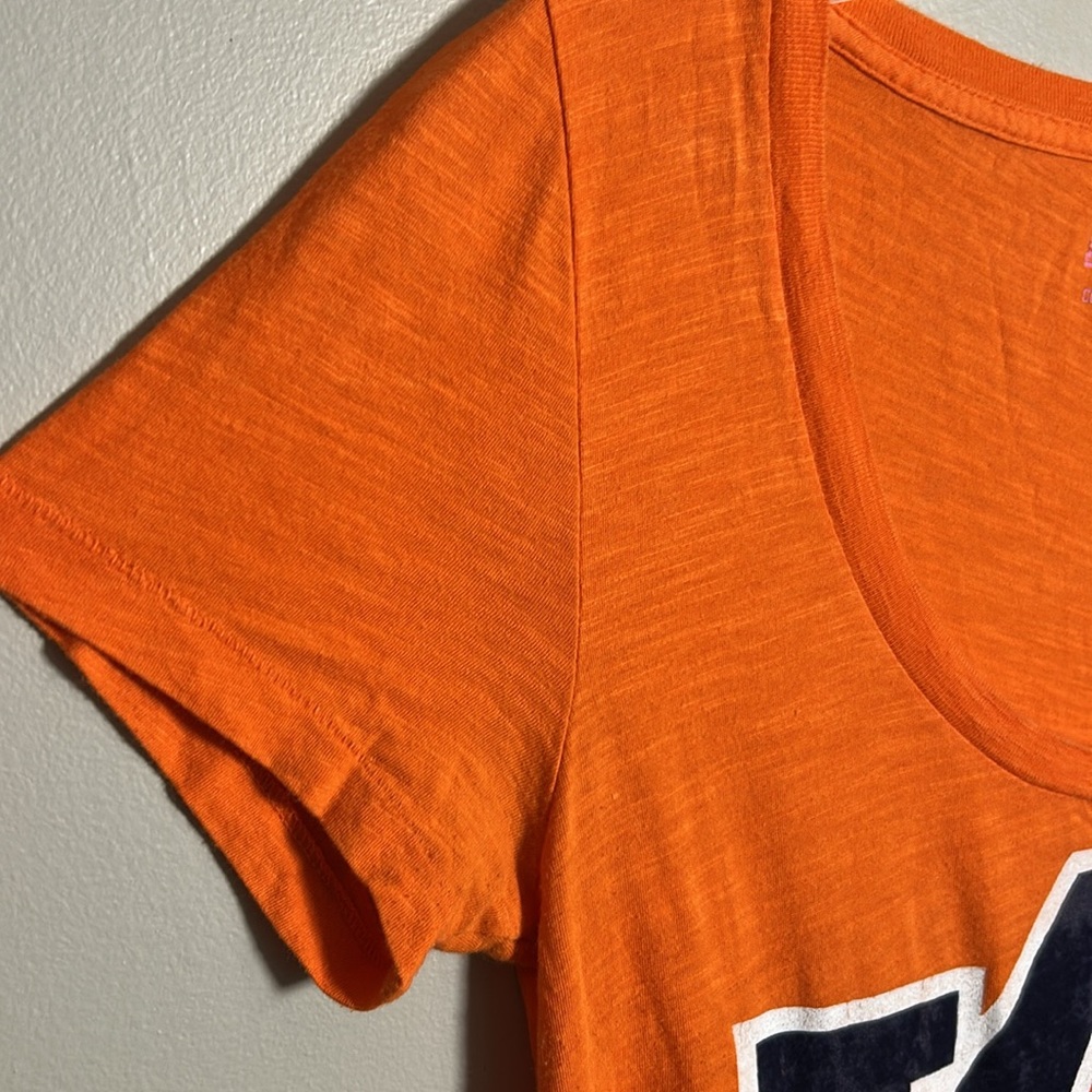 Victoria Secret Pink X Auburn University scoop neck Short Sleeve Shirt Sz Small - Picture 7 of 12